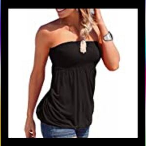 NWOT - Black Halter Gathered/Elastic Waist - Jrs. XL